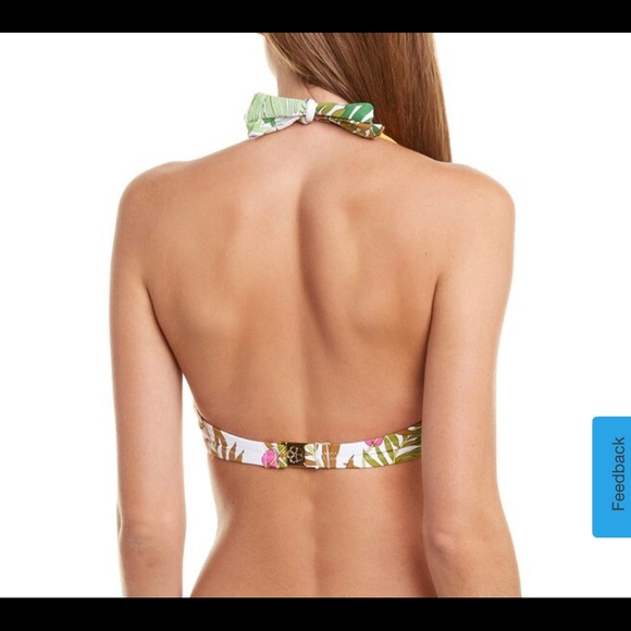 NWT Trina Turk It's Bananas Twist Front Bikini Top - Picture 3 of 12